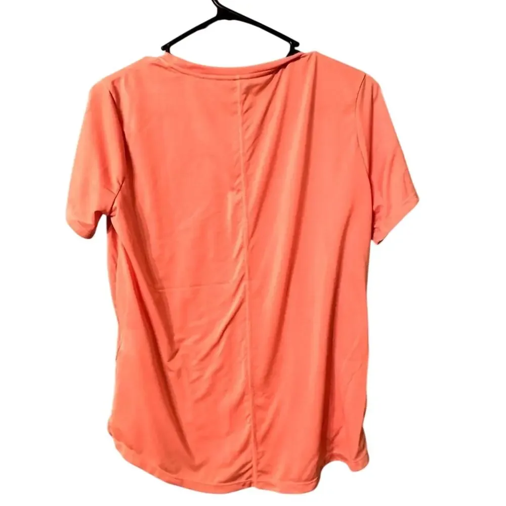 Nike Dri-Fit T-Shirt Swoop Orange Women's Size Medium